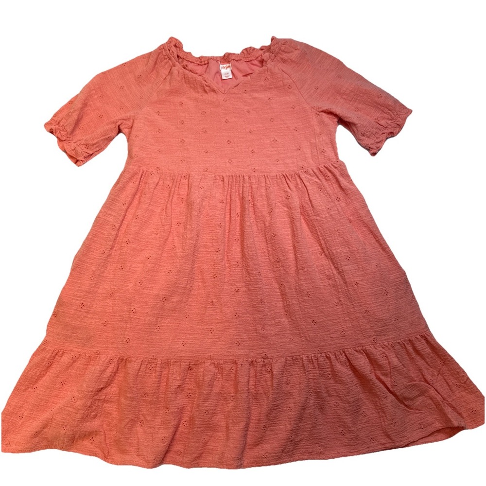 Girls Ruffle orange Dress Eyelet - Cat‎ & Jack M (8)